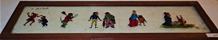 hand painted magic lantern slide